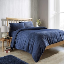 Original Teddy Duvet Set in Navy - Double | Multi | Double