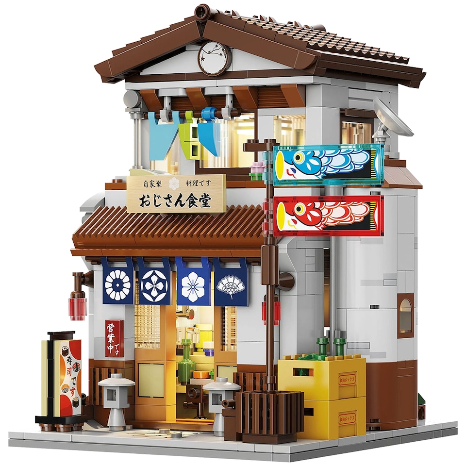image 1 of CaDa Japanese Style Canteen 861 Piece Construction Set