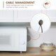 image 5 of HOMCOM Kitchen Cupboard Storage Cabinet with Adjustable Shelves, White