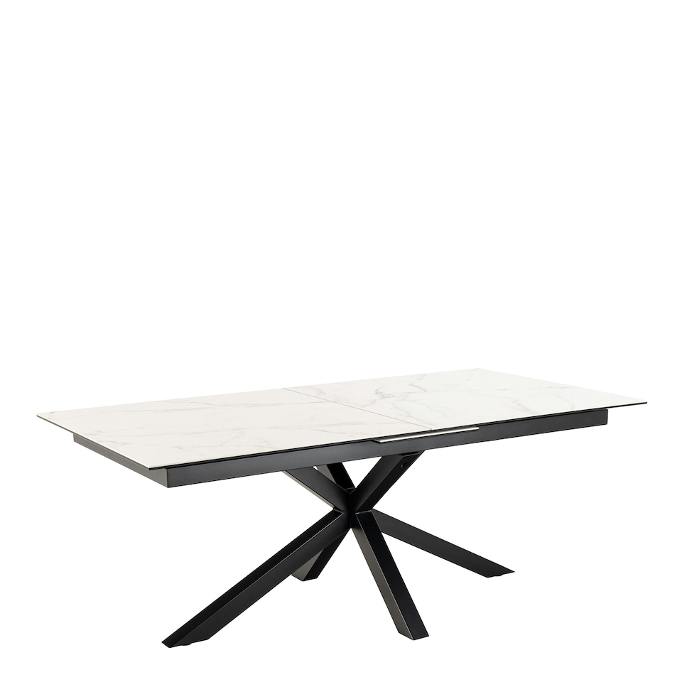 image 1 of Heaven Extendable Dining Table with Ceramic White Top 200cm