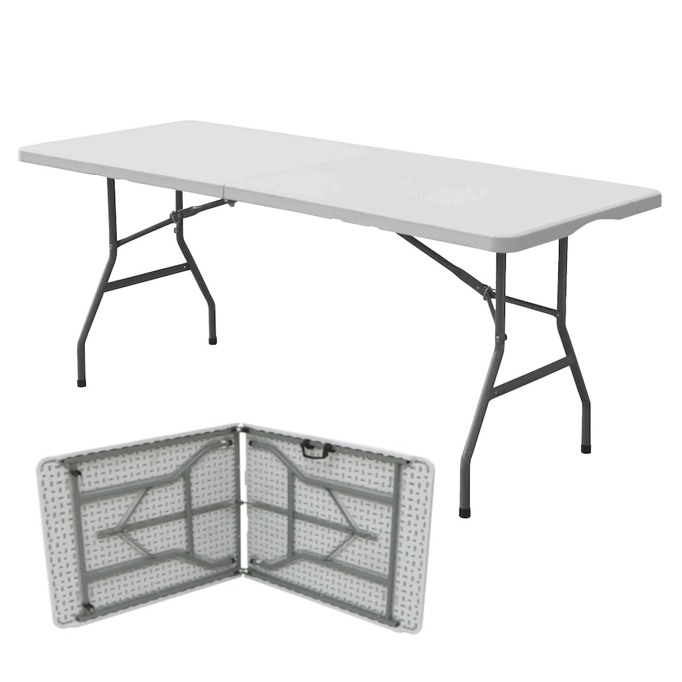 image 1 of 6ft Folding Trestle Table Heavy Duty Catering Garden Party 1.8m