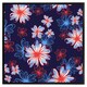 image 2 of Red, white & blue flower print (Picture Frame) Grey | XS