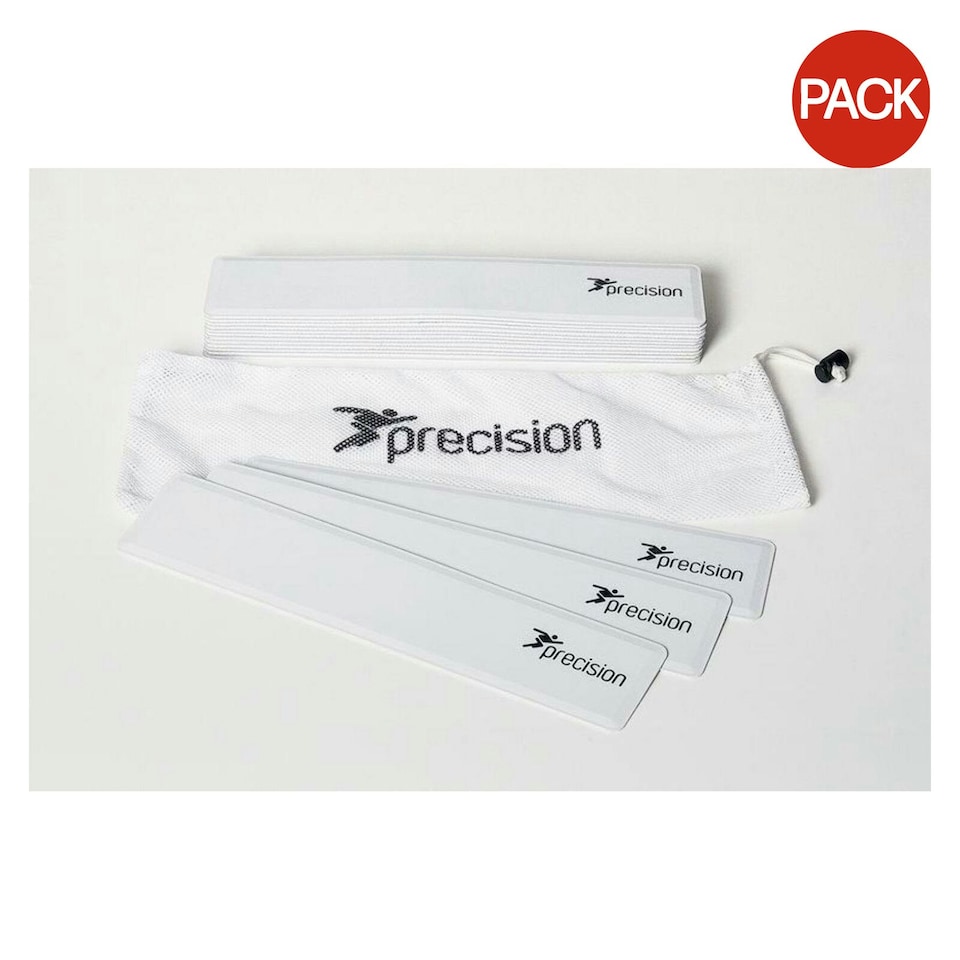 image 1 of Precision Rectangular Marker (Pack Of 10) - White - One Size
