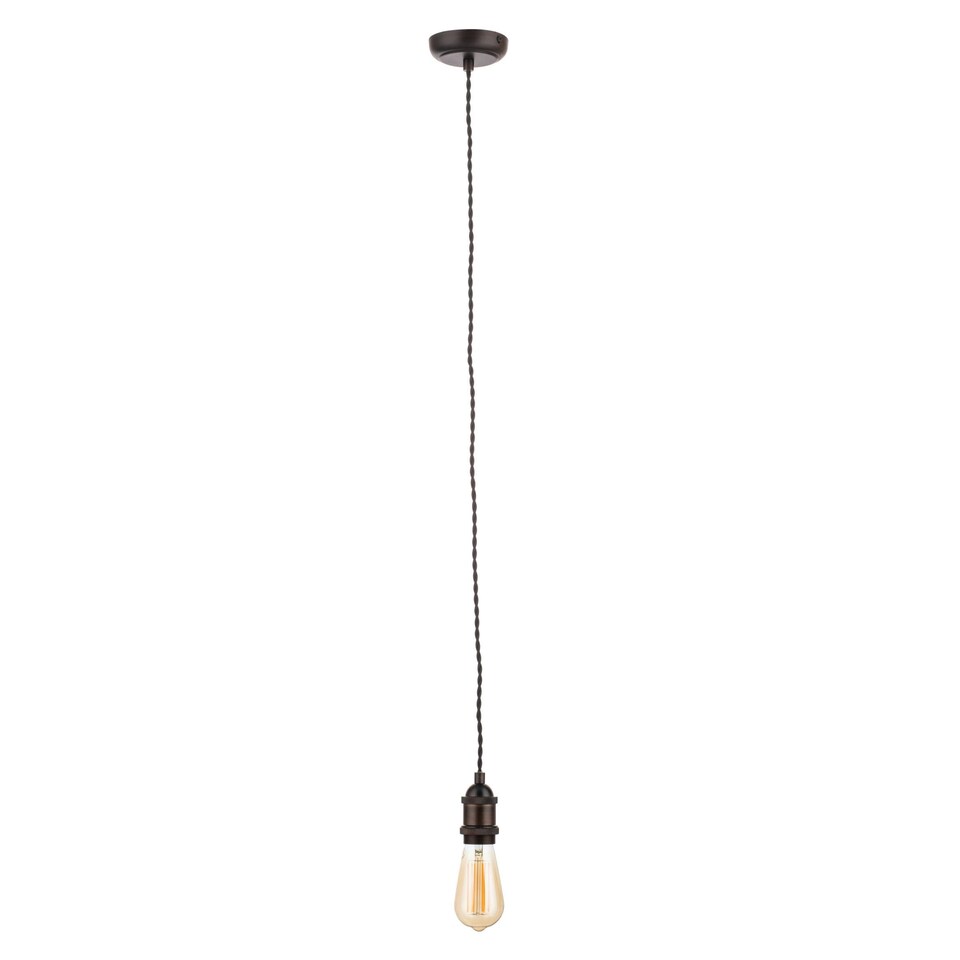 image 1 of BHS Industrial Style Champagne Cable Ceiling Pendant | Bronze | Bronze | 1