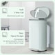 image 9 of HOMCOM Pedal Bin, Metal Kitchen Bin with Soft-close Lid Green | 20L