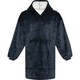 image 1 of Unisex Adult Denali Hoodie Blanket - Dark Blue - One Size Blue