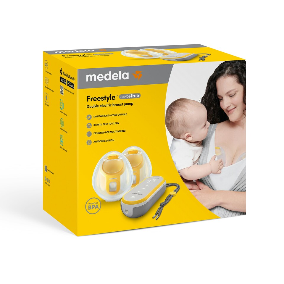 image 1 of Medela Freestyle Hands-Free Double Electric Wearable Breast Pump