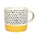 image 5 of Nicola Spring Ceramic Dipped Dots Coffee Mugs - 385ml - Mustard - Pack of 6 Yellow