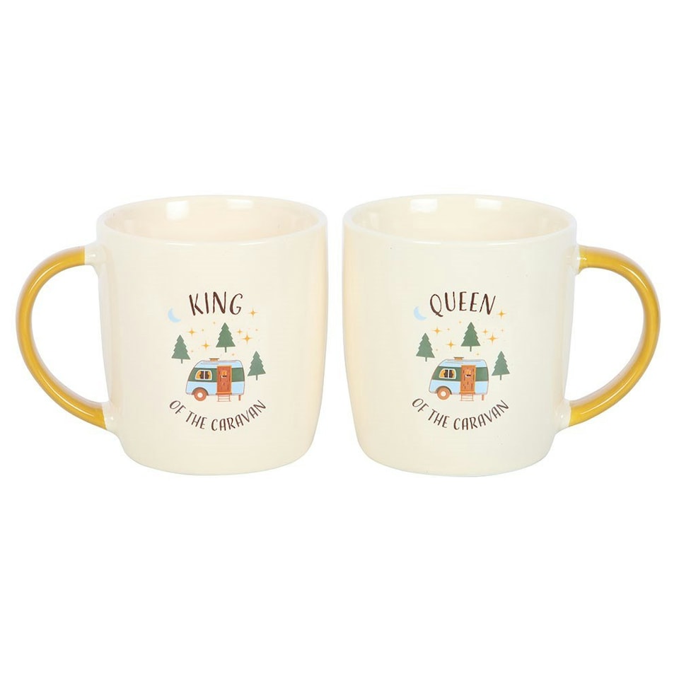image 1 of Camping King and Queen Couples Mug Set