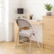 image 7 of SET OF 2 FABRIC PADDING FOLDING CHAIR DELUXE STRONG METAL FRAME OFFICE WITH BACK REST NEW