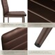 image 4 of Dining Chairs - high backrest, padded, synthetic leather  - Set of 6 Brown | Cappuccino