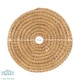 image 2 of Argon Tableware Round Woven Palm Leaf Placemats - 30cm - Pack of 6 Brown