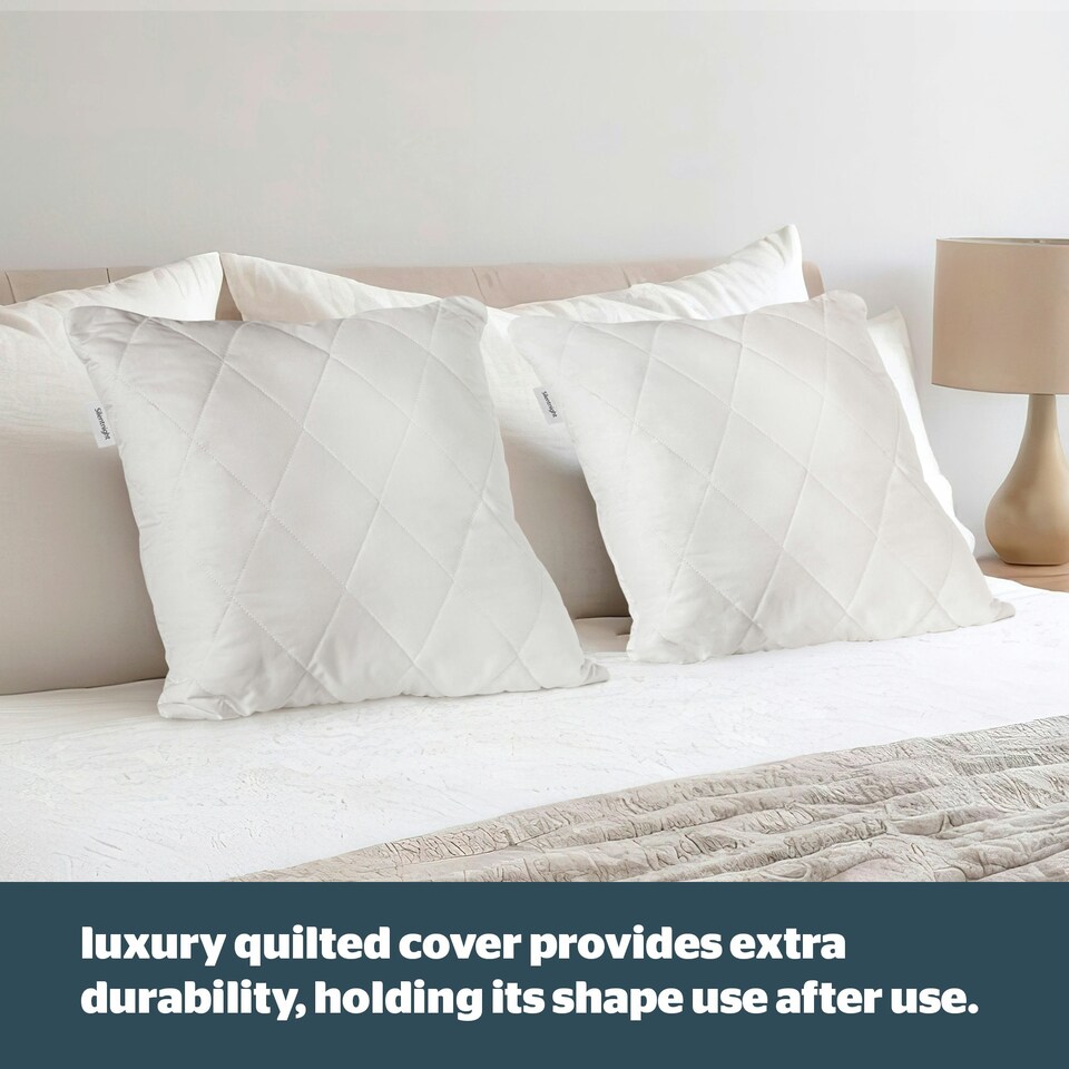 image 1 of Silentnight Quilted Cushion Pads, 6 Pack, Extra Deep Filled Inserts with Zip Scatters