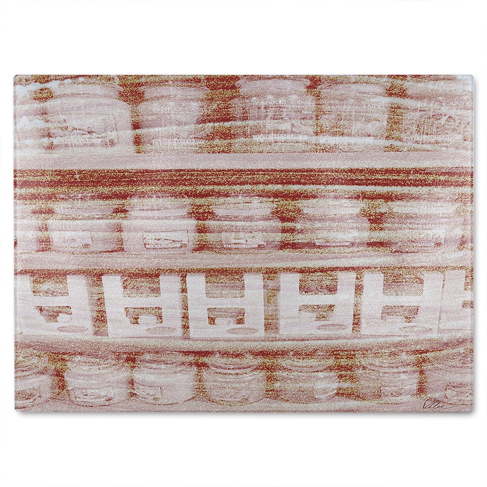 image 1 of Yankee Candle Galore Glass Chopping Board | Multi