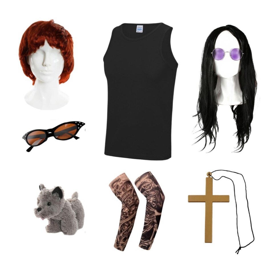 image 1 of Osbourne Couple Costume Set with Vest | Multi | S