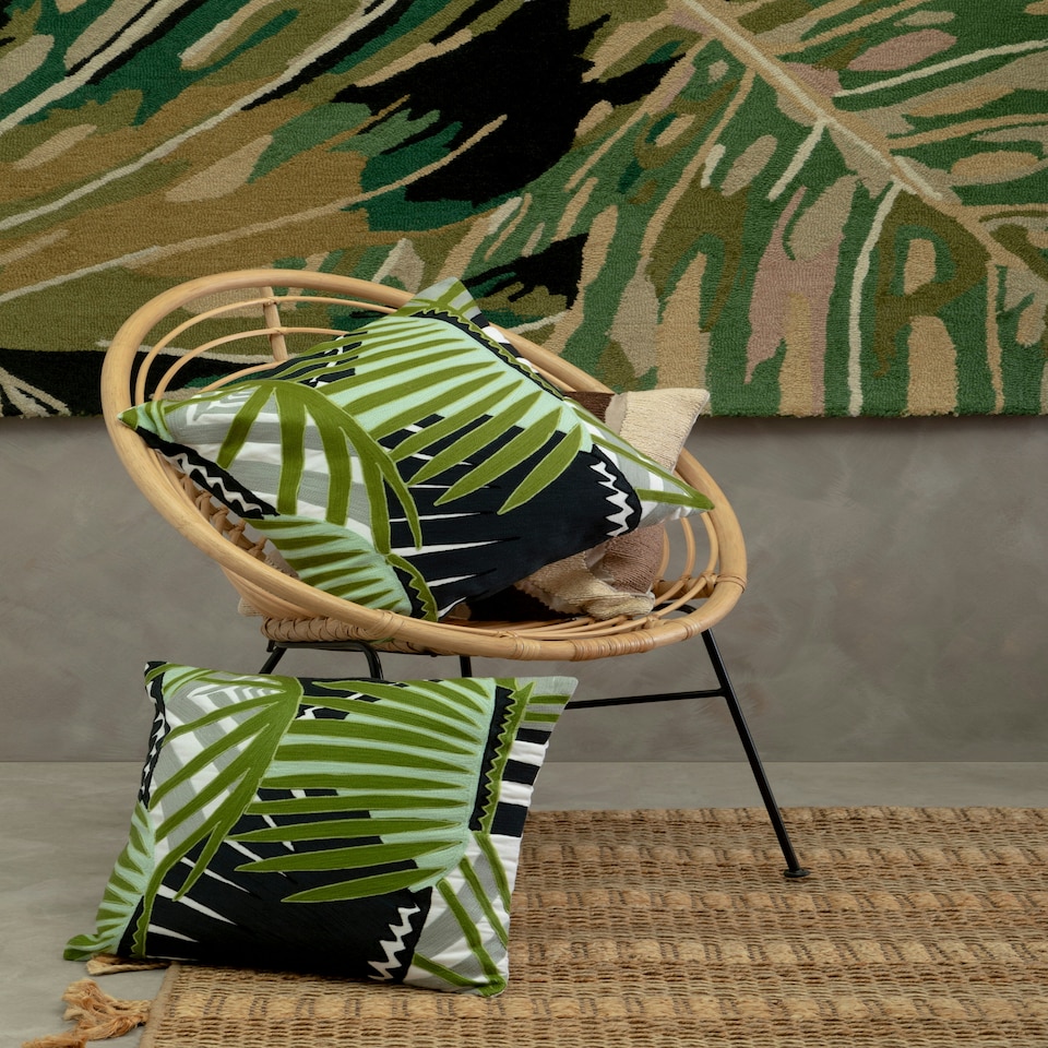 image 1 of Bosie Jango Large Geometric Rug Grey