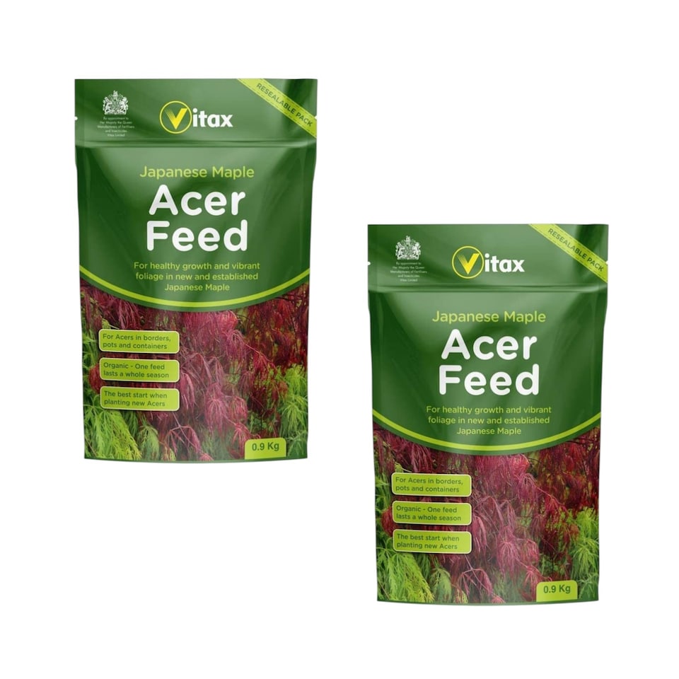 image 1 of Vitax Acer Feed Japanese Maple Tree Organic Plant Feed Healthy Growth Vibrant Foliage 0.9kg Pack of 2