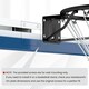 image 3 of COSTWAY Wall Mounted Basketball Rim Goal Replacement Black Black | Standard