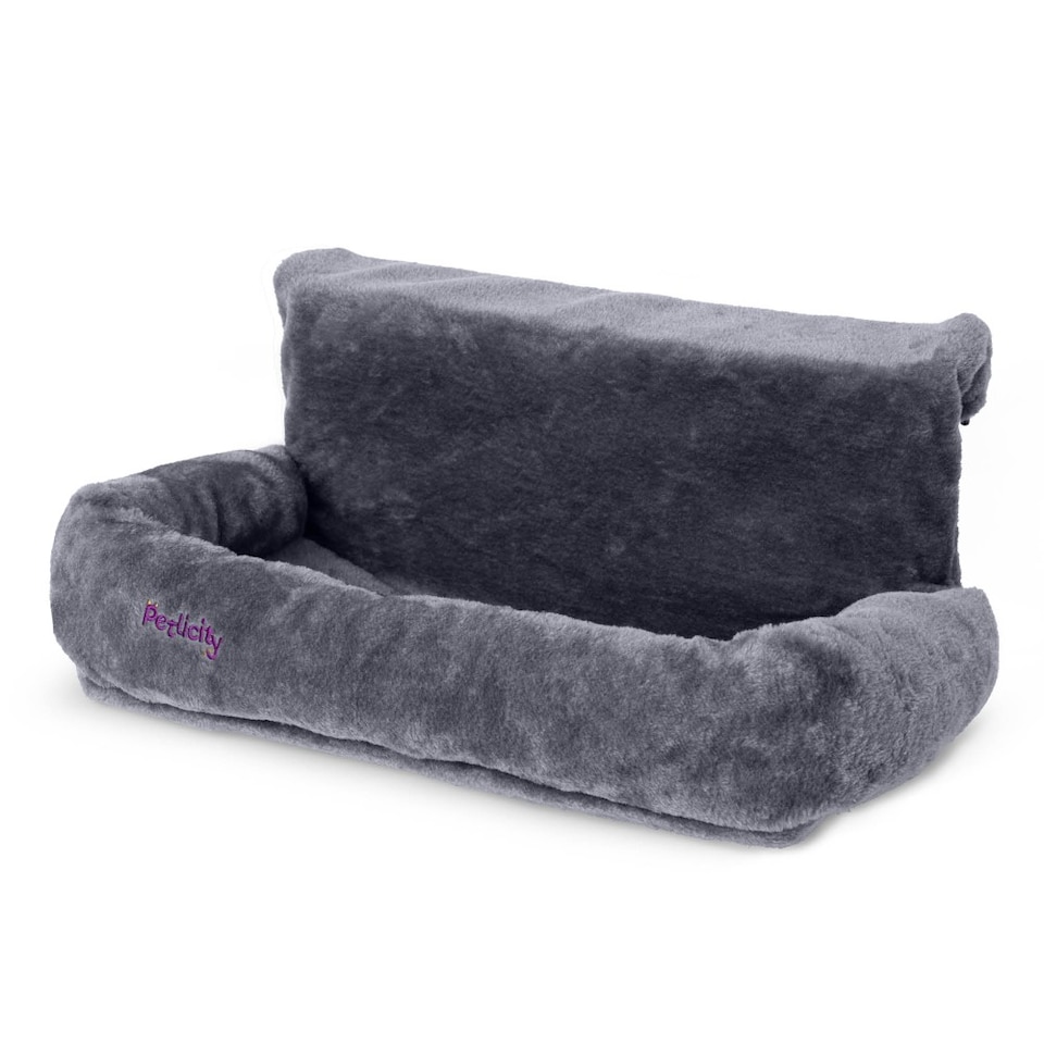 image 1 of Snuggle Padded Cat Radiator Bed Grey