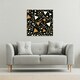 image 2 of Triangles on Black (Canvas Print) 61 x 61 x 4cm