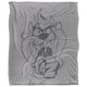 image 1 of Looney Tunes Faded Taz Blanket - Multicoloured - One Size