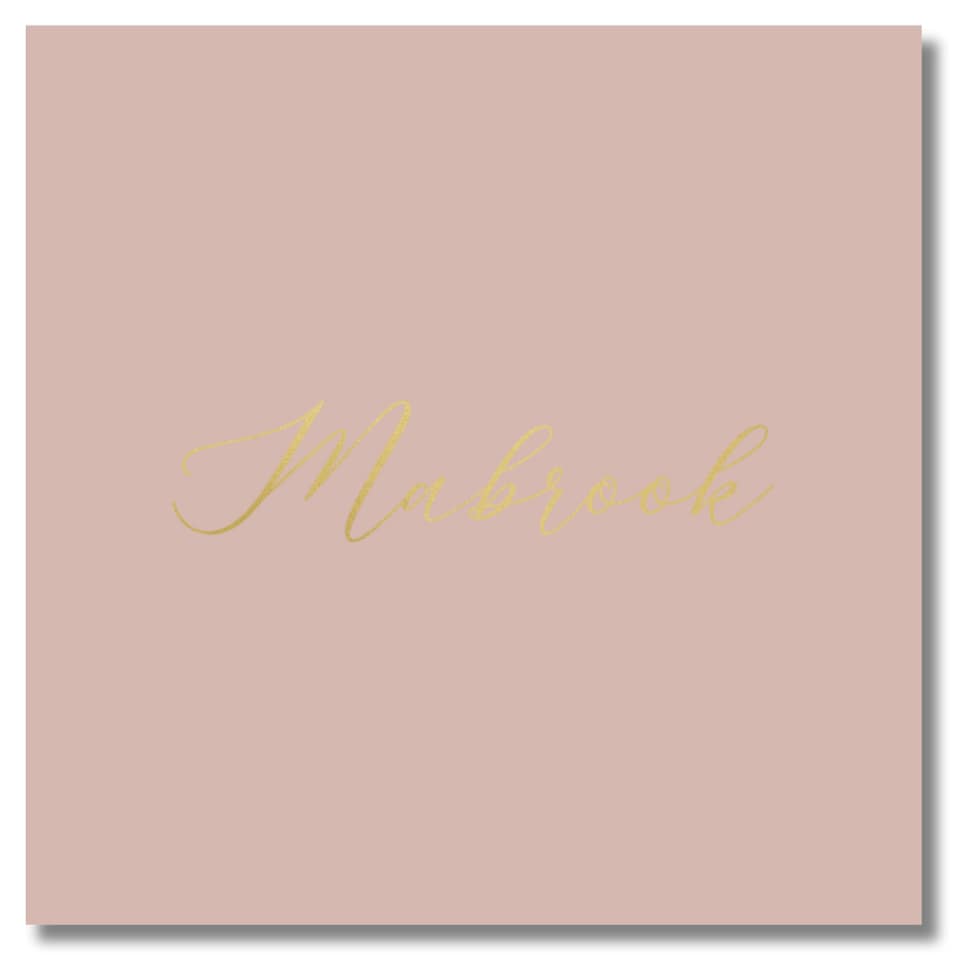 Luxury Foiled Greeting Card - Mabrook