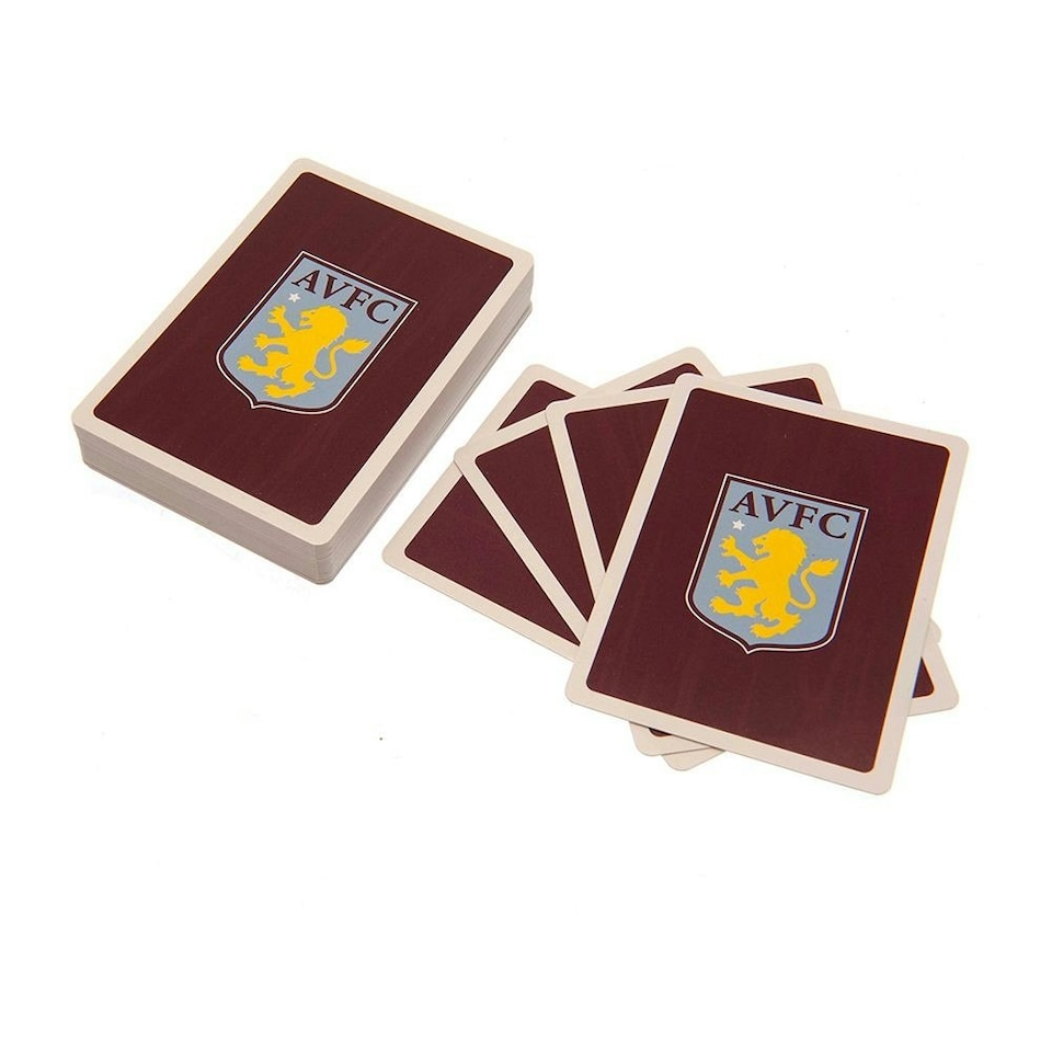 image 1 of Aston Villa FC Playing Card Deck - Claret Red/White - One Size