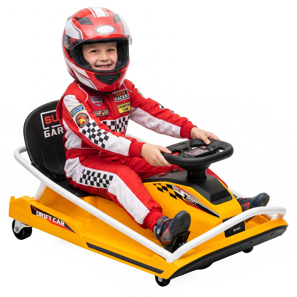 image 1 of AIYAPLAY 24V Electric Go Kart for Kids with Drift Mode, Soft Start