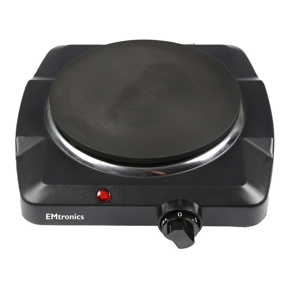 image 1 of EMtronics 1500W Hot Plate - Black