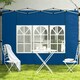 image 5 of Outsunny Gazebo Side Panels for 3x3(m) or 3x4m Pop Up Gazebo, 2 Pack, Blue