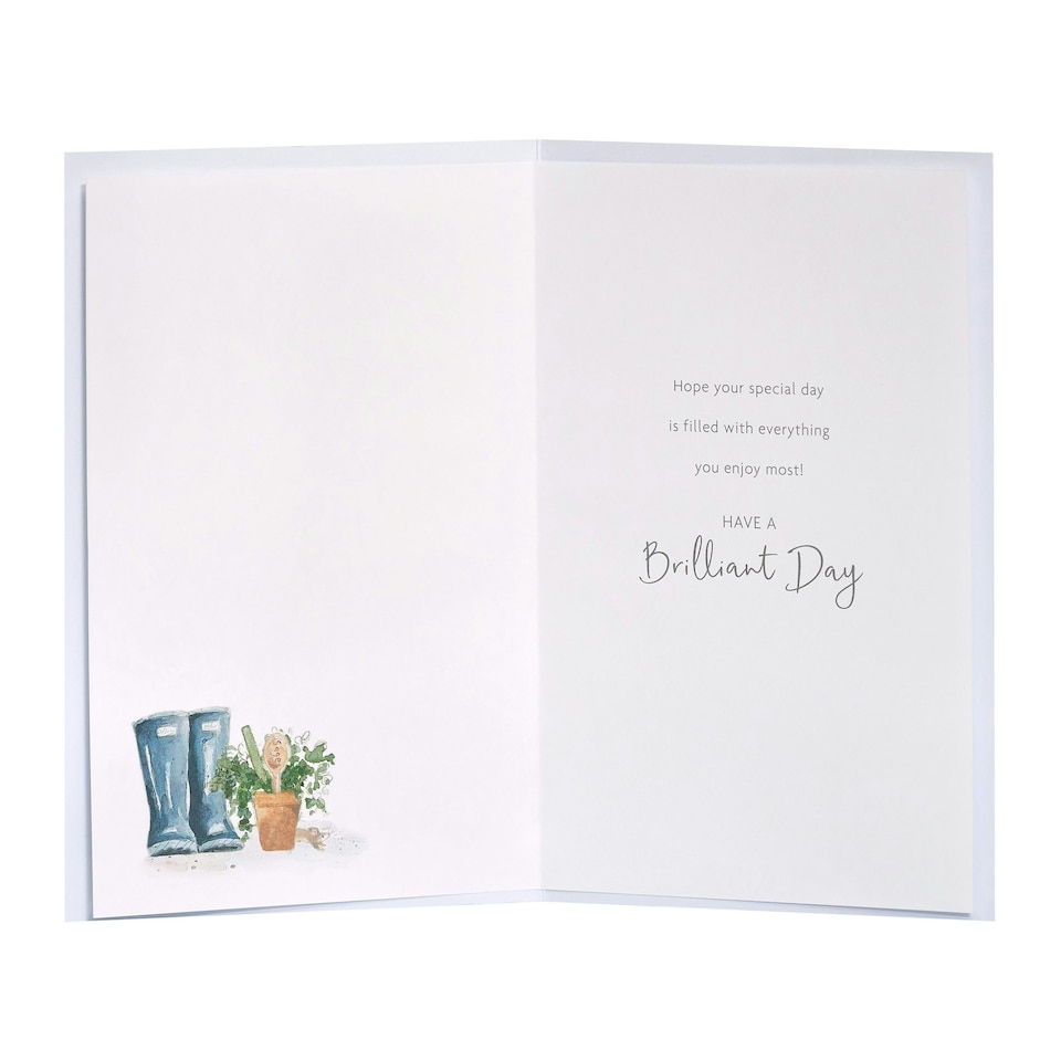 image 1 of Birthday Card - Garden Shed Shelves