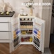 image 6 of HOMCOM 91L Freestanding Under Counter Fridge Beige | Yellow