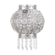 image 1 of ValueLights Bazaar Moroccan Silver Lamp Shade Acrylic Droplets & Bulb | Silver