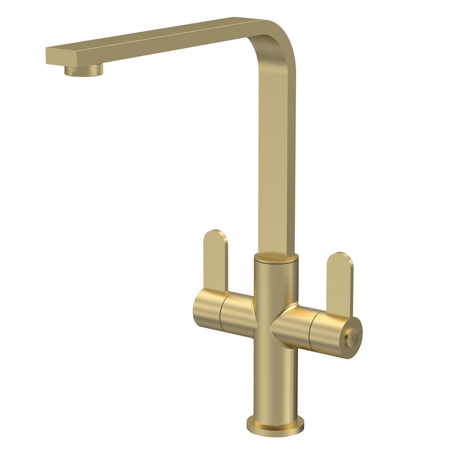 image 1 of Chara Kitchen Mixer Tap for Sink Mono - Brushed Brass | Copper | Brushed Brass | 1