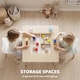 image 5 of AIYAPLAY 3-Piece Toddler Table and Chairs Set for Nursery, Playroom | Yellow