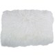 image 1 of SNUGRUGS Mongolian Sheepskin Cushion - Rectangular - 30cm x 50cm White | 30cmx50cm
