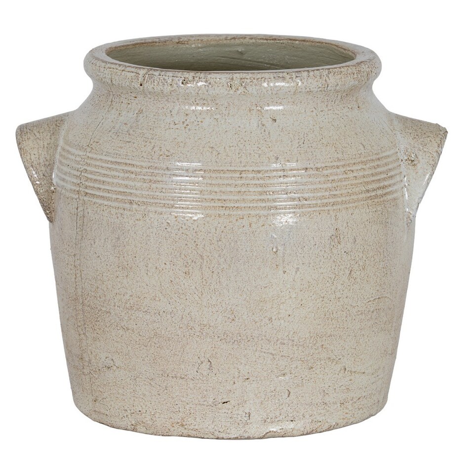 Tarn Collection Medium Pot with Handles - Ceramic - L22 x W26 x H22 cm ...