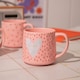 image 5 of Love Mug with Cute Heart Ceramic Mug 540ml | Pink | Mini Hearts | 540ml | 1