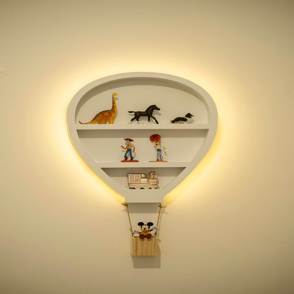 image 1 of Marco Paul  Set of 2 Ice Cream Floating Wall Shelves for Kids Bedroom Nursery Décor White