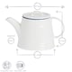 image 3 of Nicola Spring White Farmhouse Teapot - 900ml