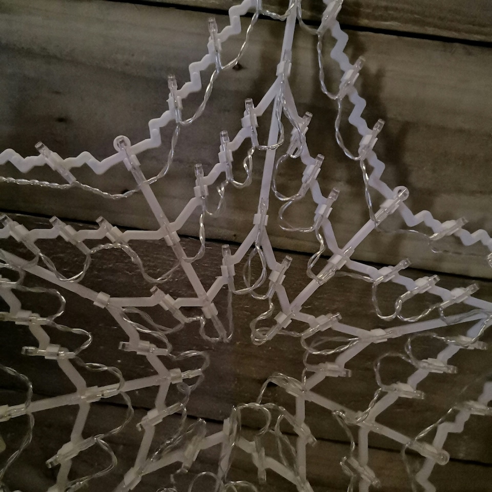 image 1 of 50cm Multi Colour LED Window Star Light Up Indoor/Outdoor Christmas Decorations