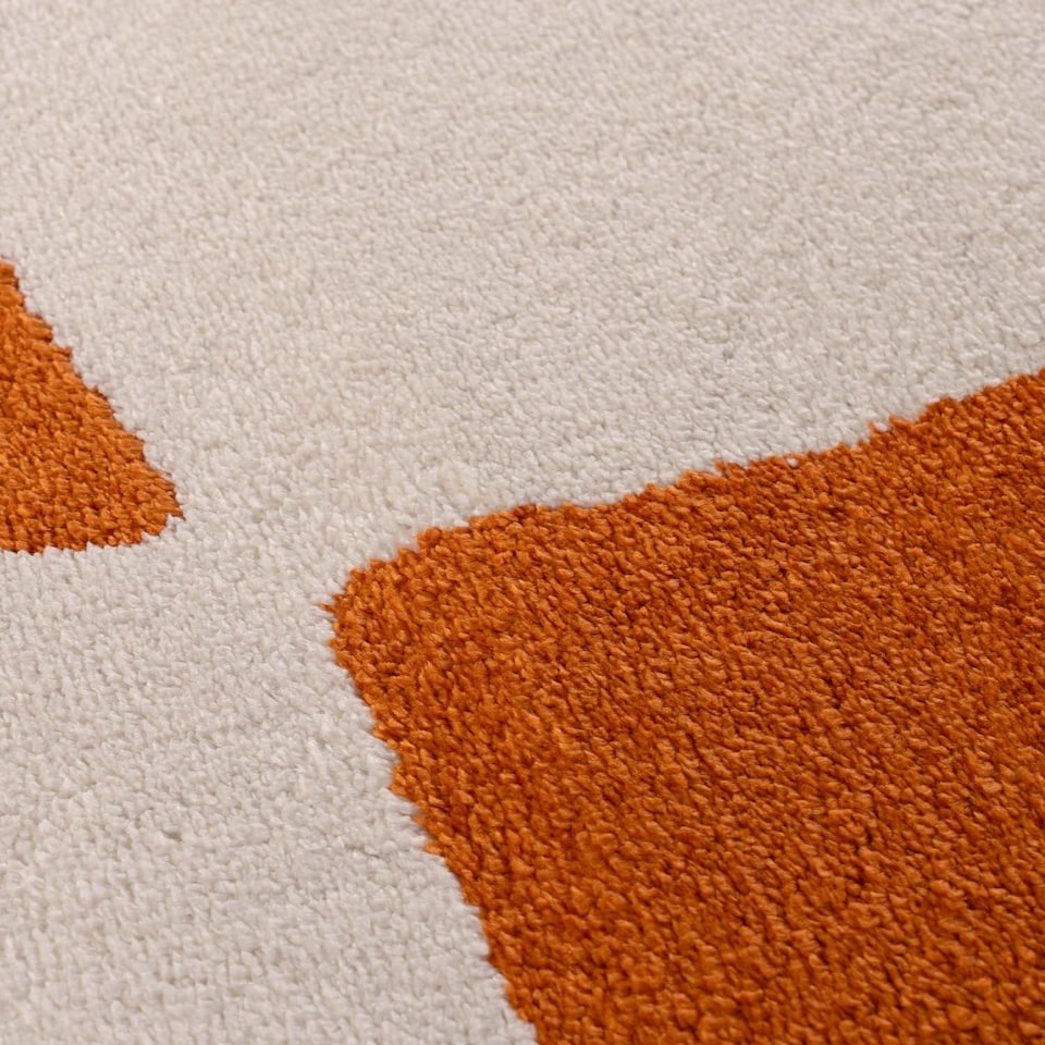image 1 of The Rugs Joli Collection Chequered Soft and Dense Pile Living Room and Bedroom Floor Rug