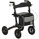 image 6 of HOMCOM Rollator Walker with Padded Seat, Backrest, All-terrain Wheels
