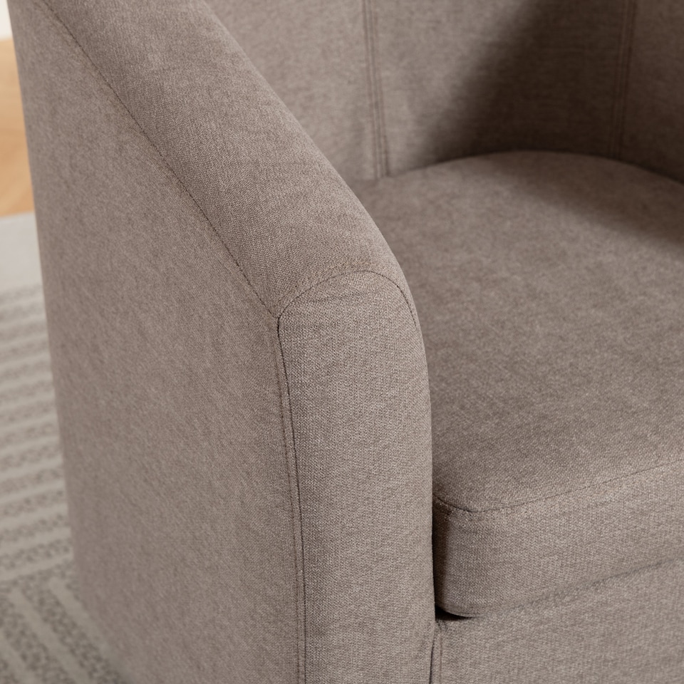 image 1 of Beulah Fabric Accent Chair | Brown | Brown | One Size