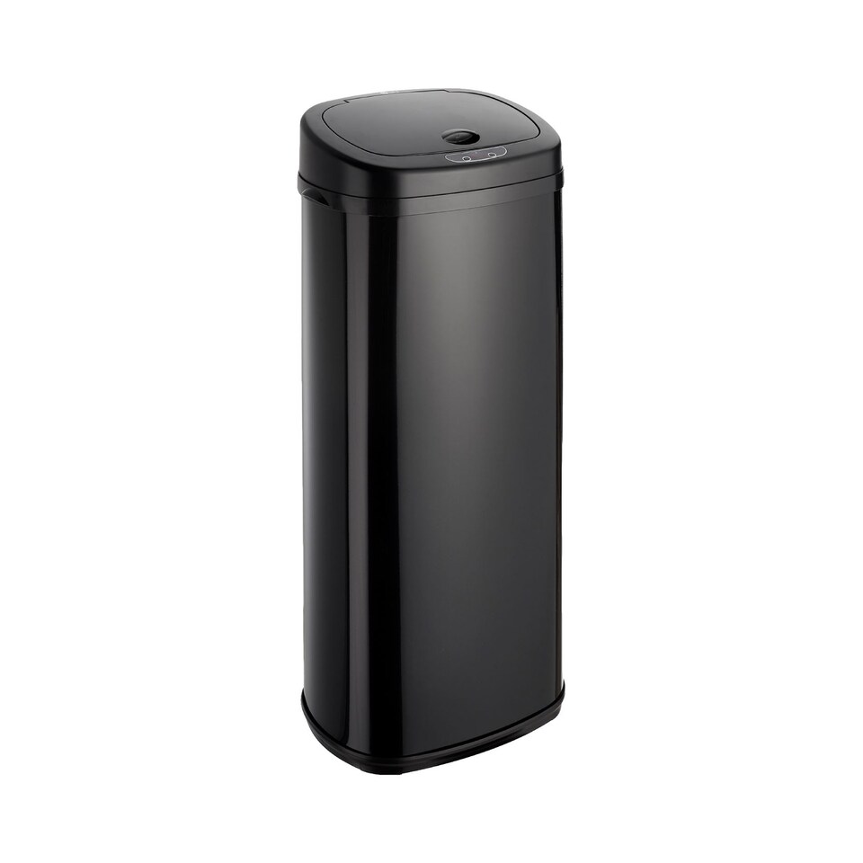 image 1 of Dihl 50L Onyx Black with Black Lid Stainless Steel Auto Touchless Hands-free Sensor Kitchen Waste Dust Bin Automatic Motor