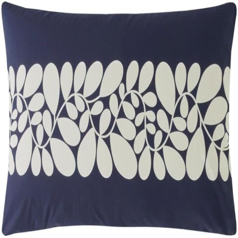 image 1 of Orla Kiely Sycamore Stripe Duvet Cover Set - Space Blue Blue | Super King