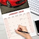 image 5 of Ferrari 2026 Calendar | Square Wall Calendar | Car Enthusiast Gift | Plastic Free Packaging | by Avonside Publishing