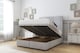 image 2 of Sloomy Harrington Silver Naples Ottoman Bed With Mattress With 54" Floor Standing Headboard 4' Small Double