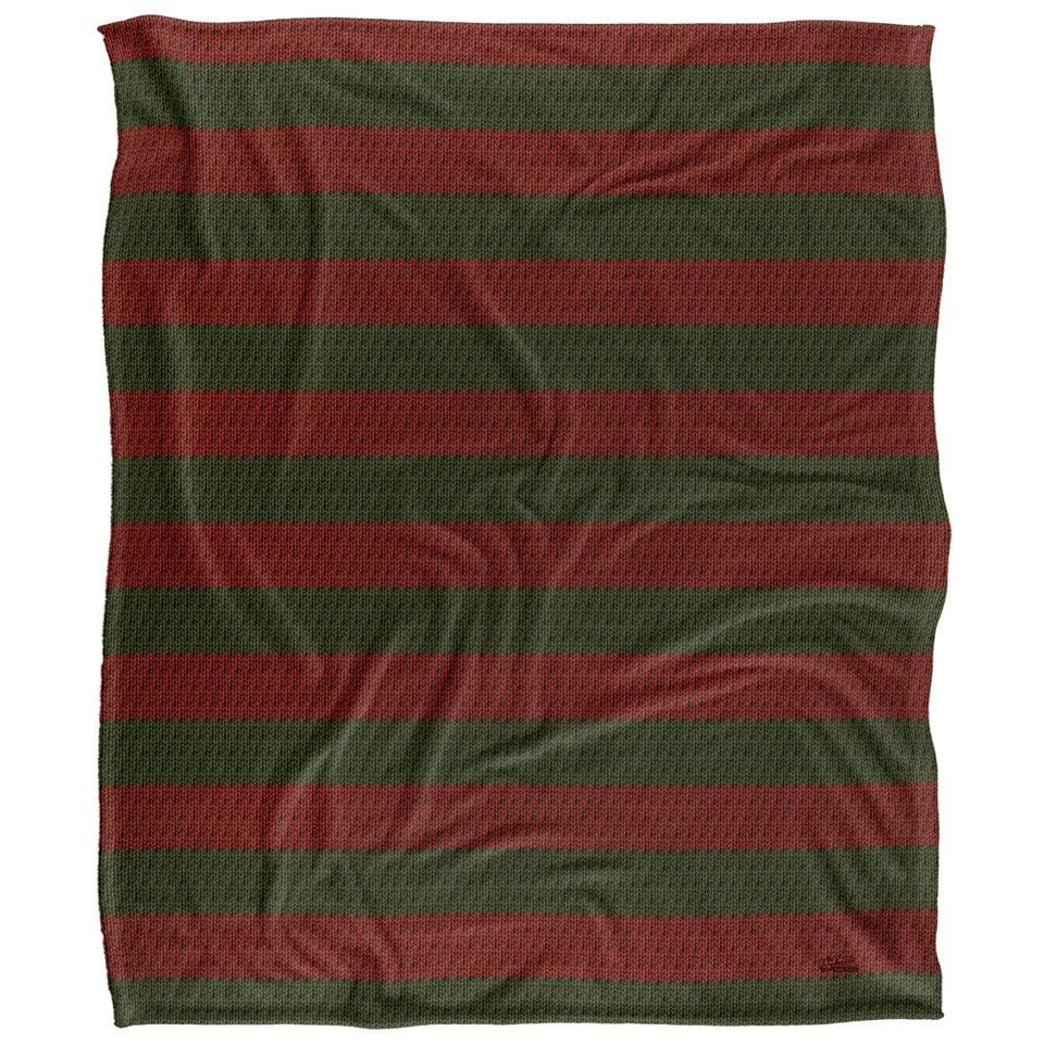 image 1 of Nightmare On Elm Street Stripes Freddy Krueger Blanket - Multicoloured - One Size
