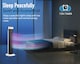 image 4 of PureMate 32-inch Oscillating Tower Fan with Timer, Sleep Mode and Remote Control